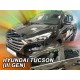 Дефлектори вікон (вітровики) Hyundai Tucson III 2015-2020 Heko