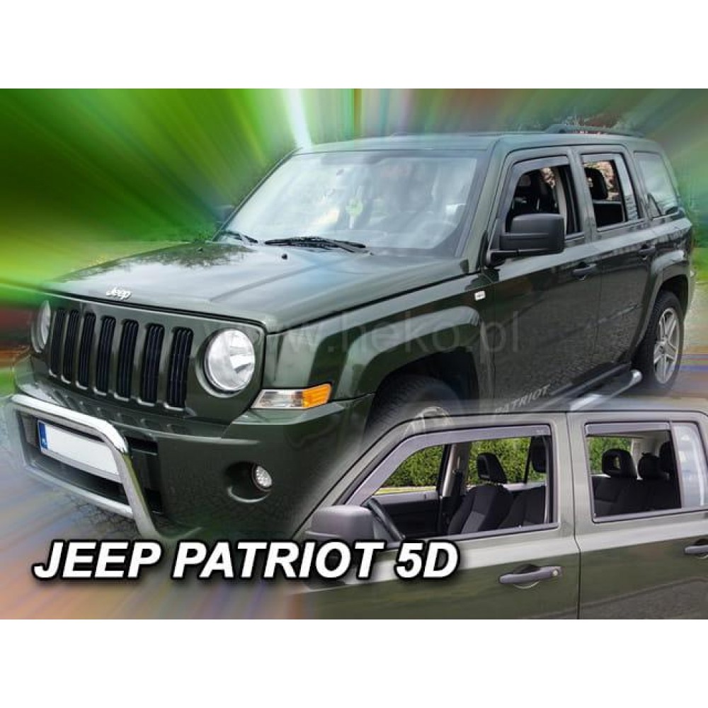 Дефлектори вікон (вітровики) Jeep Patriot 2006-2016 Heko