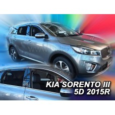 Дефлекторы окон (ветровики) Kia Sorento 2015-2020 Heko