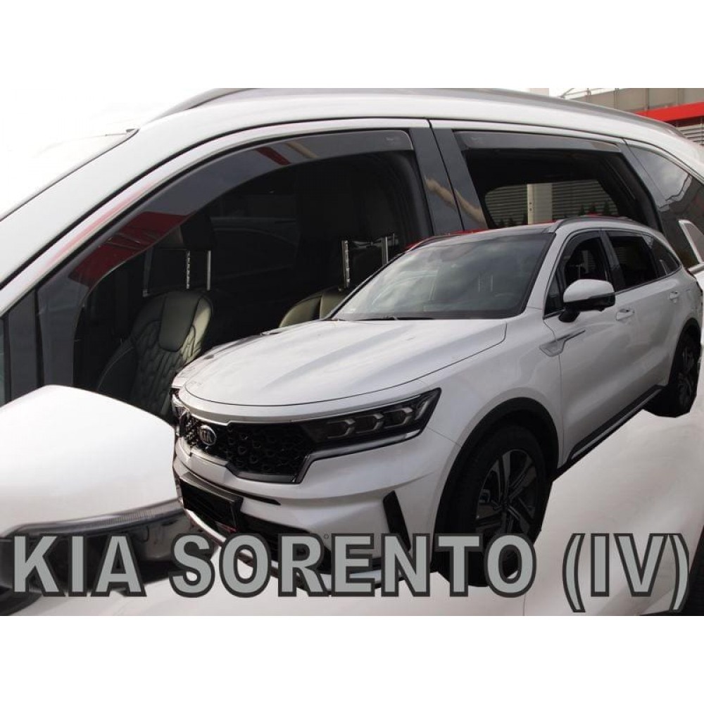 Дефлектори вікон (вітровики) Kia Sorento IV 2020+ (вставні, кт - 4шт) Heko