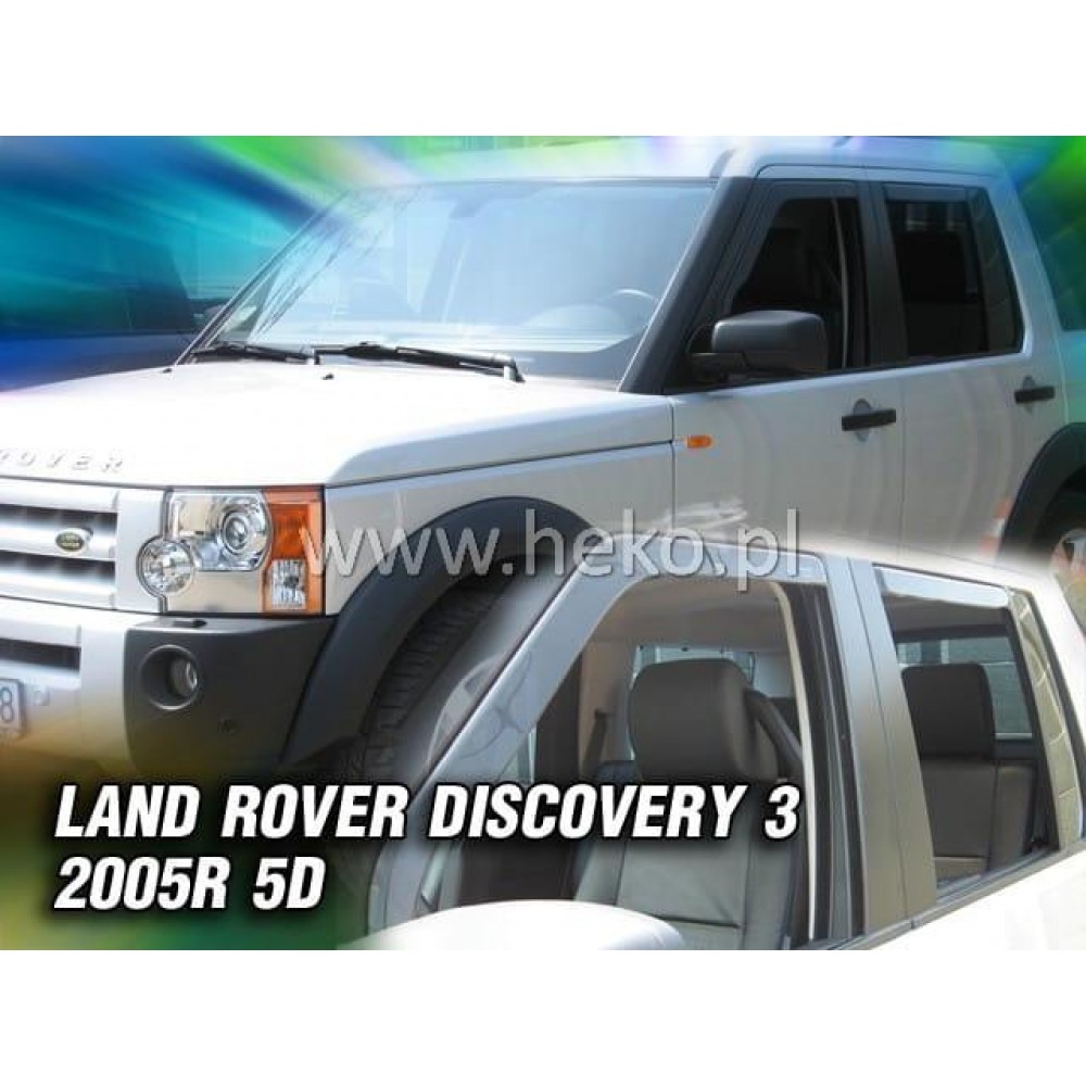 Дефлекторы окон (ветровики) Land Rover Discovery III 5D 2005-2010 Heko