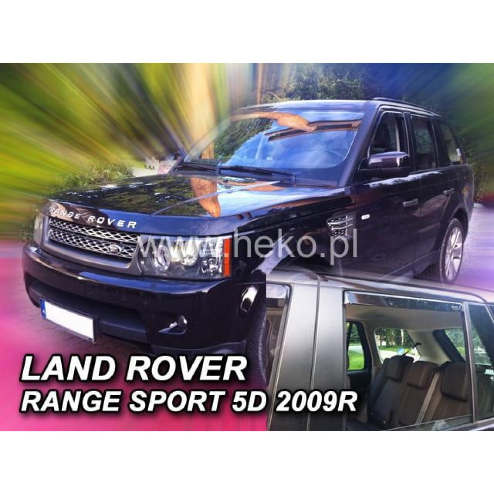 Дефлектори вікон (вітровики) Land Rover Range Rover Sport 2005-2014 Heko
