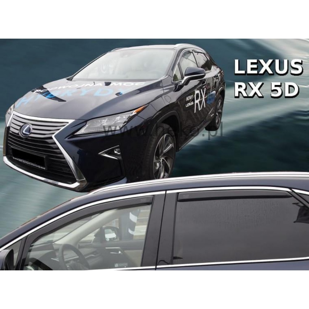 Дефлекторы окон (ветровики) Lexus RX IV 2015-2022 Heko