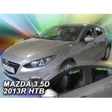 Дефлектори вікон (вітровики) Mazda 3 (III) 2013-2019 Sedan/HB Heko