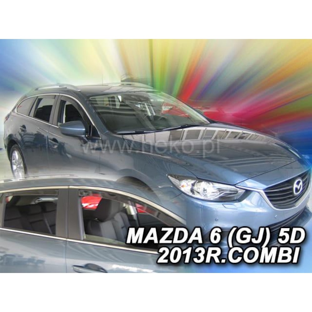 Дефлекторы окон (ветровики) Mazda 6 (III) 2012+ Combi Heko