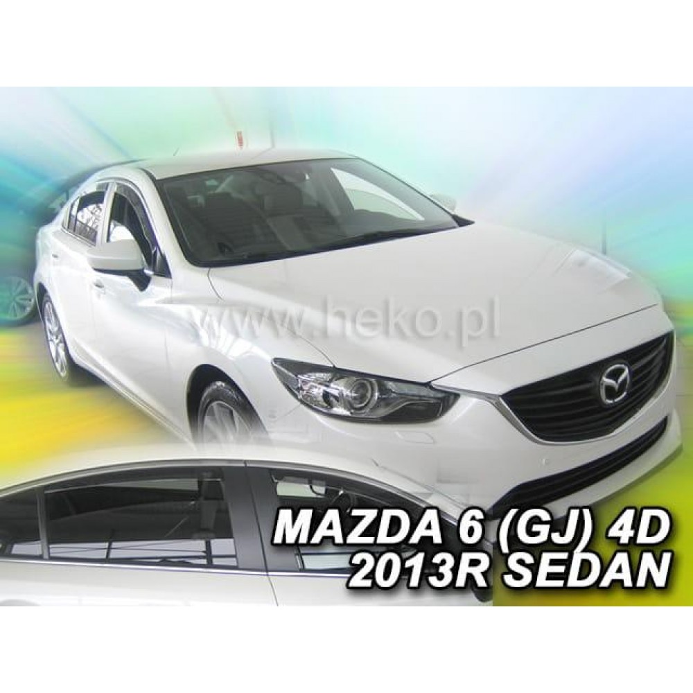 Дефлекторы окон (ветровики) Mazda 6 (III) 2012+ Sedan Heko