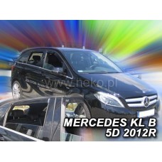 Дефлектори вікон (вітровики) Mercedes B-class W-246 2011+ Heko