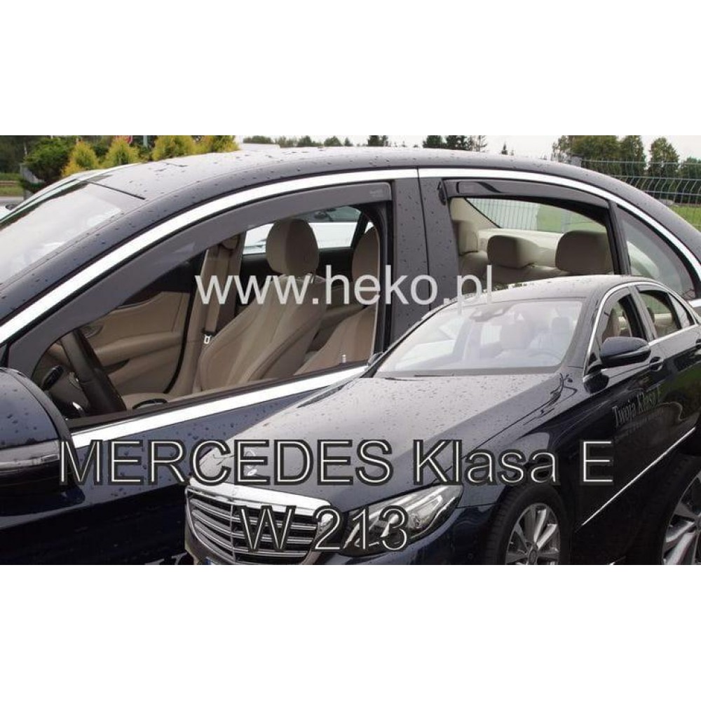 Дефлекторы окон (ветровики) Mercedes E-class W-213 2016+ Sedan Heko