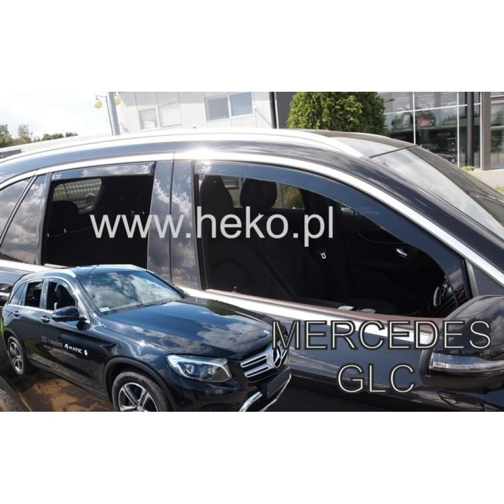 Дефлектори вікон (вітровики) Mercedes GLC-class X253 2015+ Heko