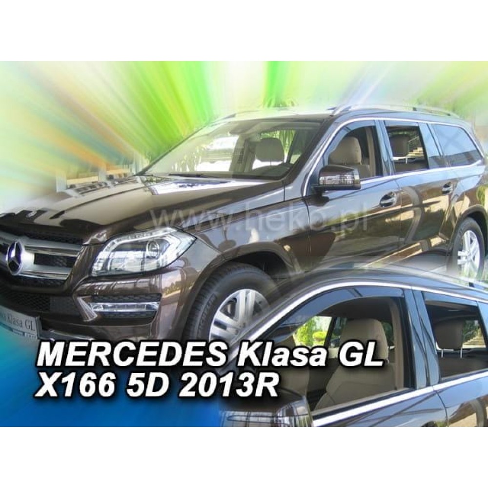 Дефлектори вікон (вітровики) Mercedes GL-class X-166 2013+ Heko