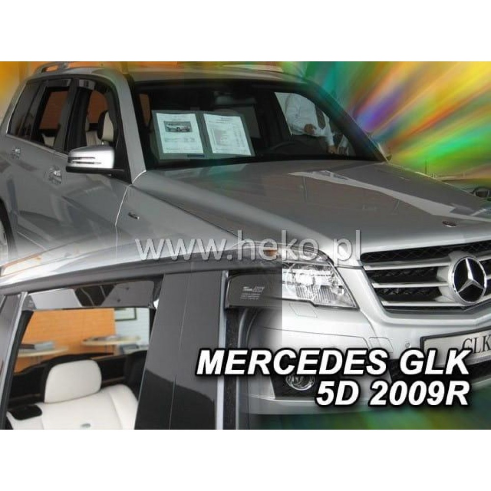 Дефлектори вікон (вітровики) Mercedes GLK-class X-204 2008-2015 Heko