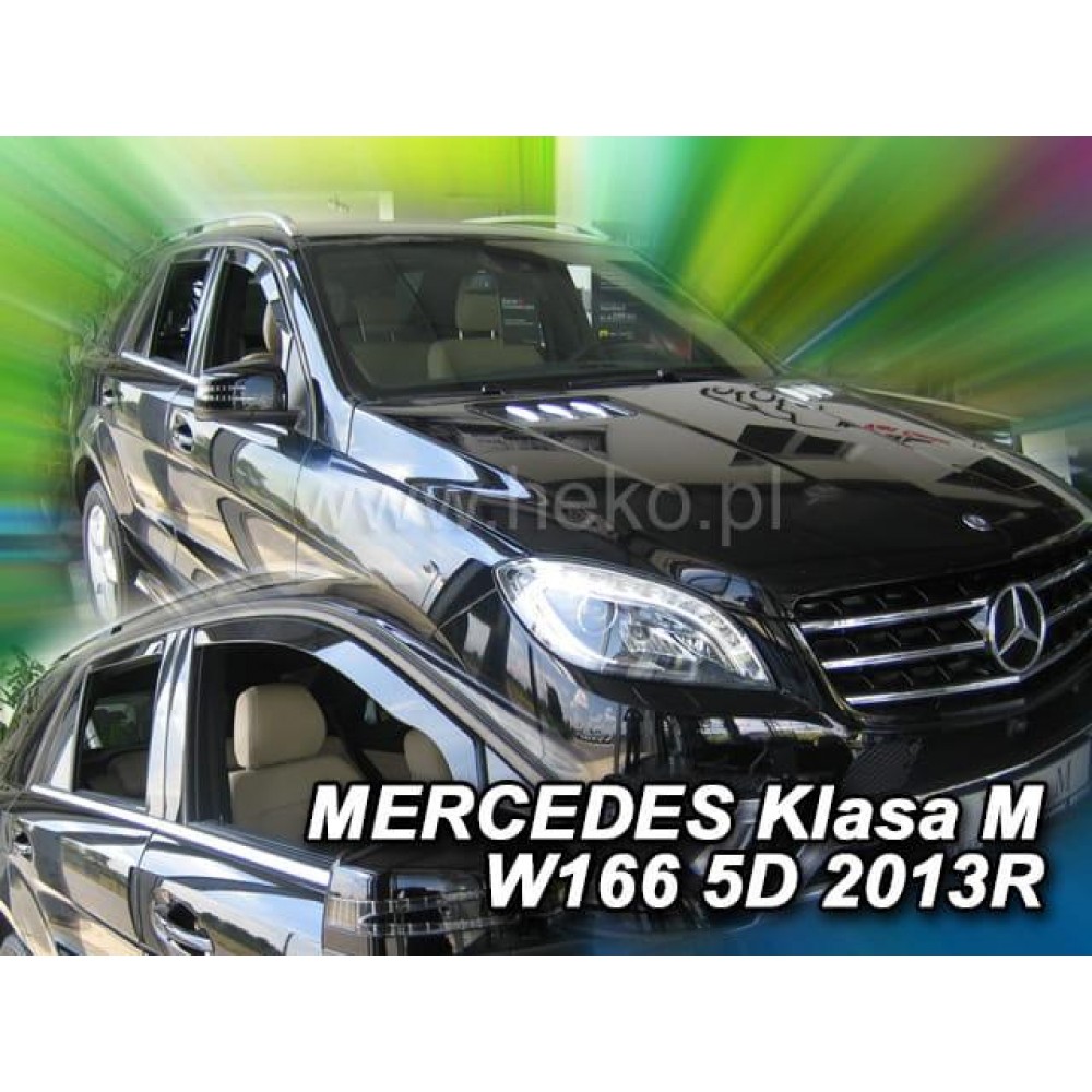 Дефлекторы окон (ветровики) Mercedes ML-class W-166//292 /GLE/GLS 2011+ Heko