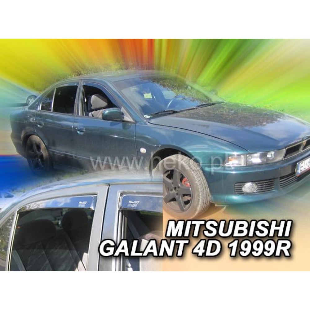 Дефлекторы окон (ветровики) Mitsubishi Galant EAO 1997-2003 Sedan Heko