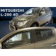 Дефлекторы окон (ветровики) Mitsubishi L-200 5 2015+ double cab Heko