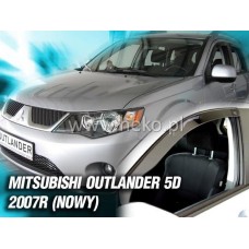Дефлекторы окон (ветровики) Mitsubishi Outlander XL 2007-2012 5D Heko