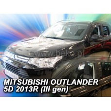 Дефлекторы окон (ветровики) Mitsubishi Outlander 2012-2020 5D Heko