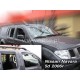 Дефлектори вікон (вітровики) Nissan Navara 2005-2014 Heko