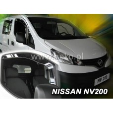 Дефлектори вікон (вітровики) Nissan NV200 2009-> 2D (вставні, кт - 2шт) (Heko)