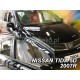 Дефлектори вікон (вітровики) Nissan Tiida C11 2006-2011 HB Heko