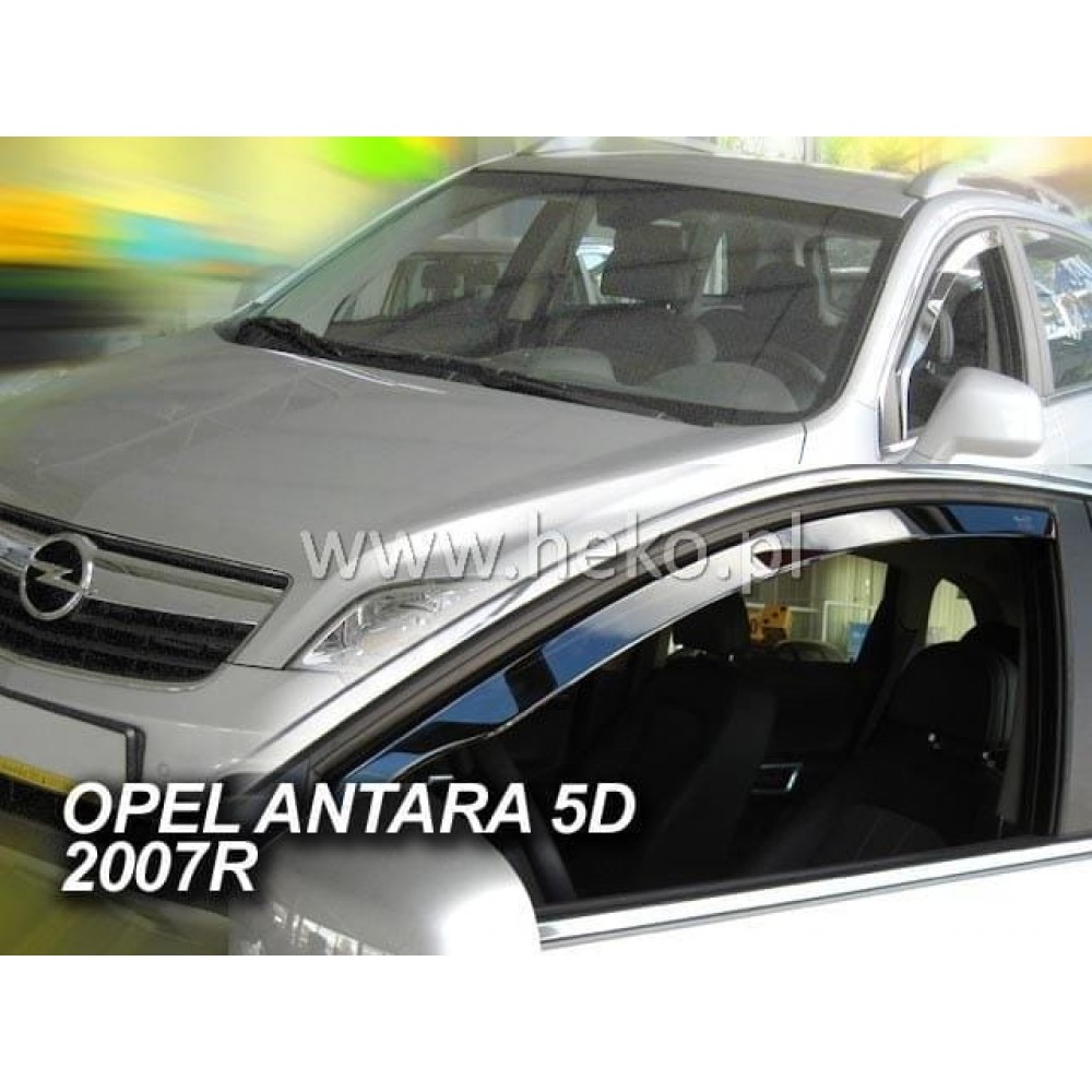 Дефлектори вікон (вітровики) Opel Antara 2006-> 5D (вставні, кт - 2шт) (Heko)