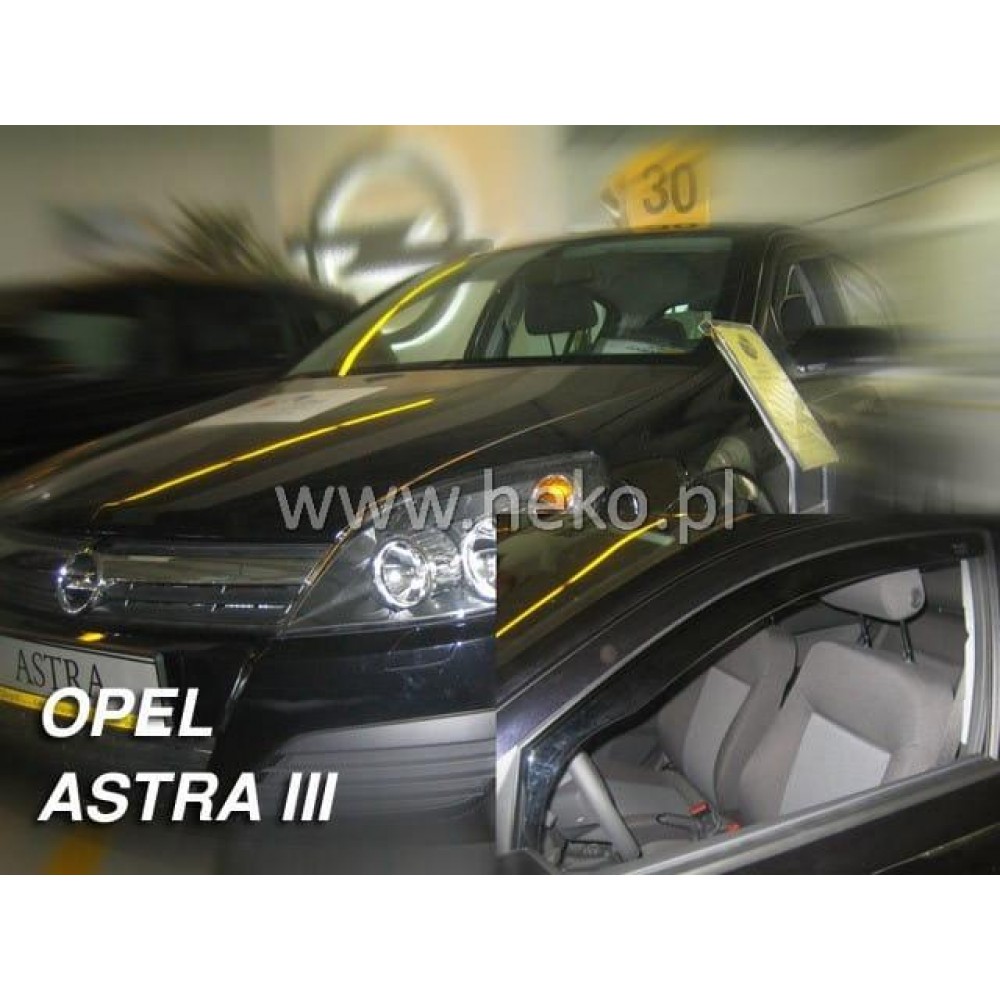 Дефлекторы окон (ветровики) Opel Astra H 2004-2009 Heko