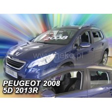 Дефлектори вікон (вітровики) Peugeot 2008 2013+ Heko