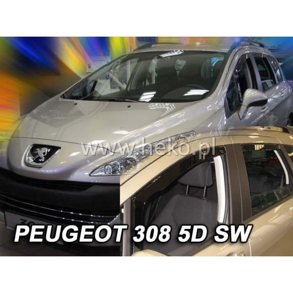 Дефлекторы окон (ветровики) Peugeot 308 2008-2014 Combi Heko