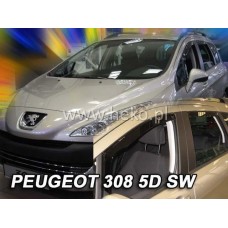 Дефлектори вікон (вітровики) Peugeot 308 2008-2014 Combi Heko
