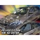 Дефлектори вікон (вітровики) Peugeot 308 II 2014-2021 SW універсал Heko