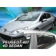 Дефлекторы окон (ветровики) Peugeot 407 2004-2011 Sedan Heko