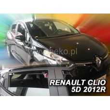 Дефлекторы окон (ветровики) Renault Clio IV 2012+ Heko