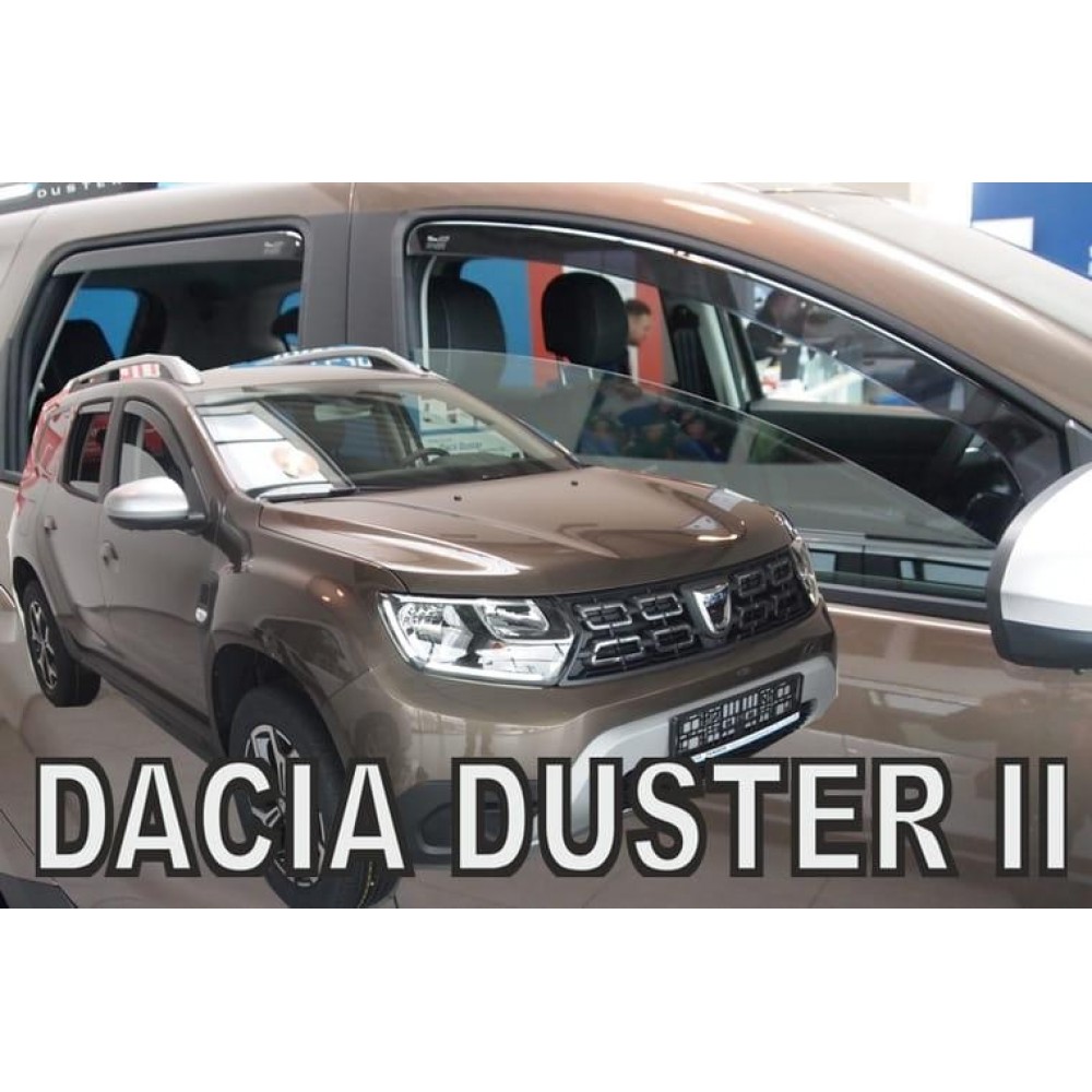 Дефлектори вікон (вітровики) Renault Duster II 2018-2024 Heko