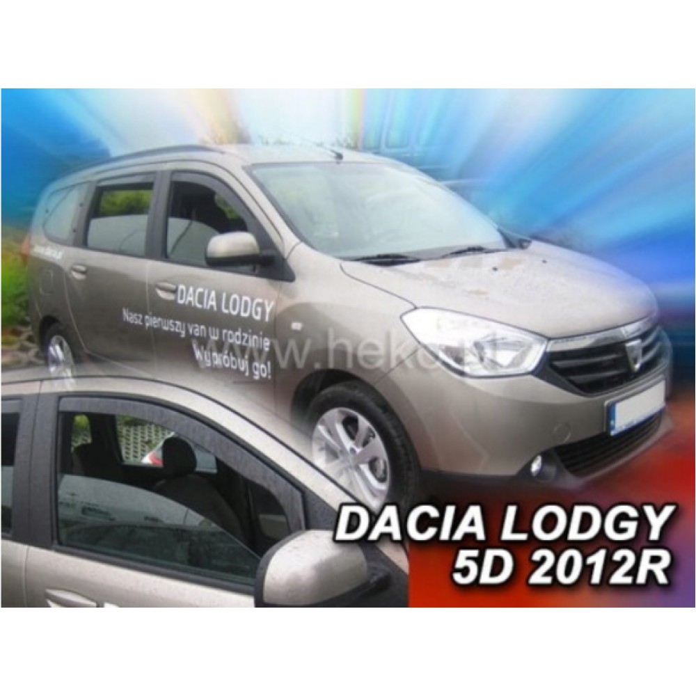 Дефлекторы окон (ветровики) Renault Lodgy/ DOKKER 2012+ Heko