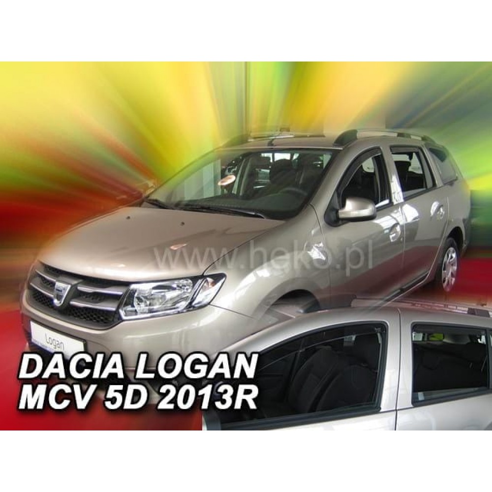 Дефлекторы окон (ветровики) Renault Logan / MCV II 2013-2020 Heko