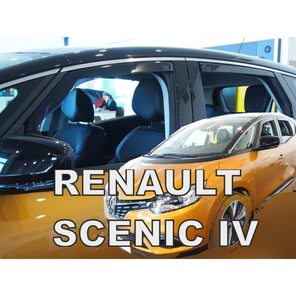 Дефлекторы окон (ветровики) Renault Scenic IV 2016+ Heko