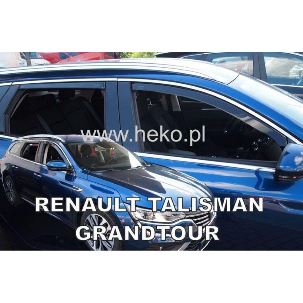 Дефлекторы окон (ветровики) Renault Talisman 2015-2024 Grandtour Heko (вставні)