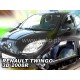 Дефлектори вікон (вітровики) Renault Twingo 2008 -> 3D (вставні, кт - 2шт) (Heko)