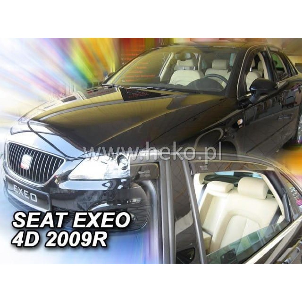 Дефлектори вікон (вітровики) Seat Exeo 2009+ Sedan Heko