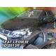 Дефлектори вікон (вітровики) Seat Leon 2012-2020 5D Heko