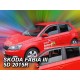 Дефлектори вікон (вітровики) Skoda Fabia III 2014+ HB/Combi Heko