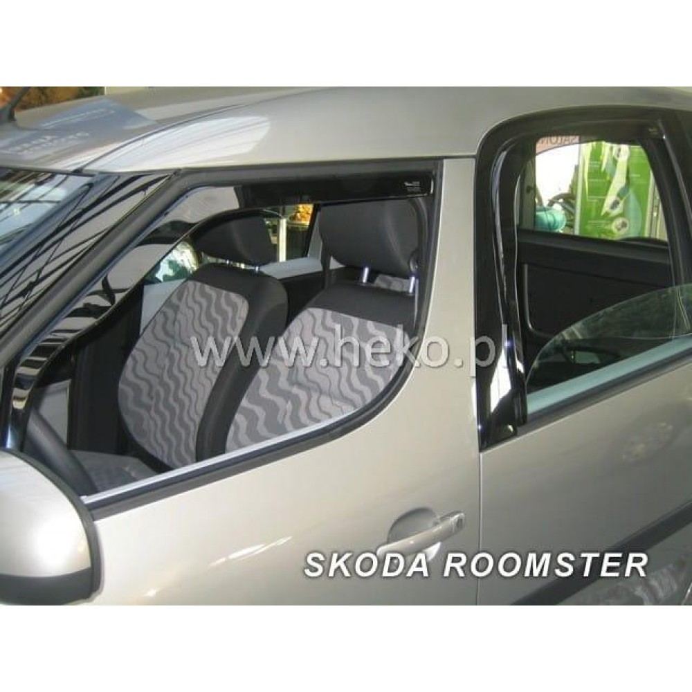 Дефлектори вікон (вітровики) Skoda Roomster 2006+ Heko