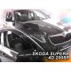Дефлектори вікон (вітровики) Skoda Superb II 2008 -> 5D (вставні, кт - 2шт) (Heko)