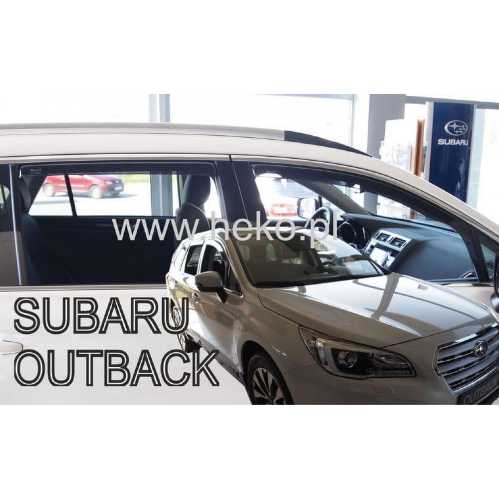 Дефлекторы окон (ветровики) Subaru Outback V 2015+ Heko