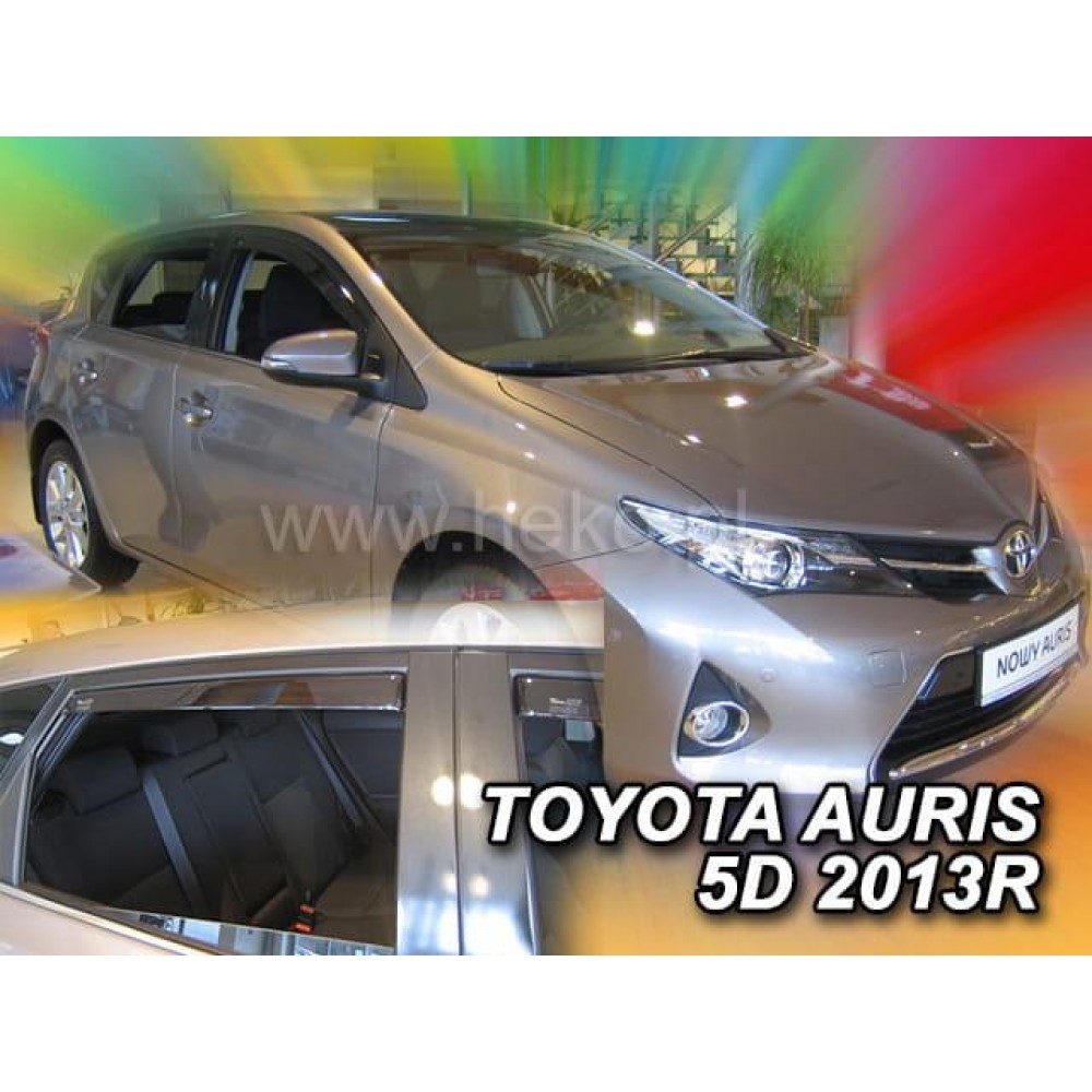 Дефлектори вікон (вітровики) Toyota Auris 2012-2020 Heko (вставні, кт - 4шт)