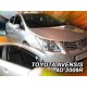 Дефлектори вікон (вітровики) Toyota Avensis 2009 -2018 4D (вставні, кт - 2шт) (Heko)
