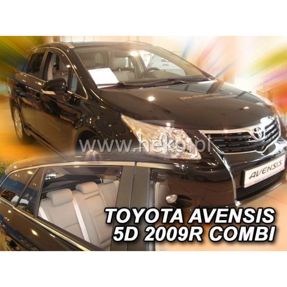Дефлекторы окон (ветровики) Toyota Avensis 2009-2018 Combi Heko (вставні, кт - 4шт)