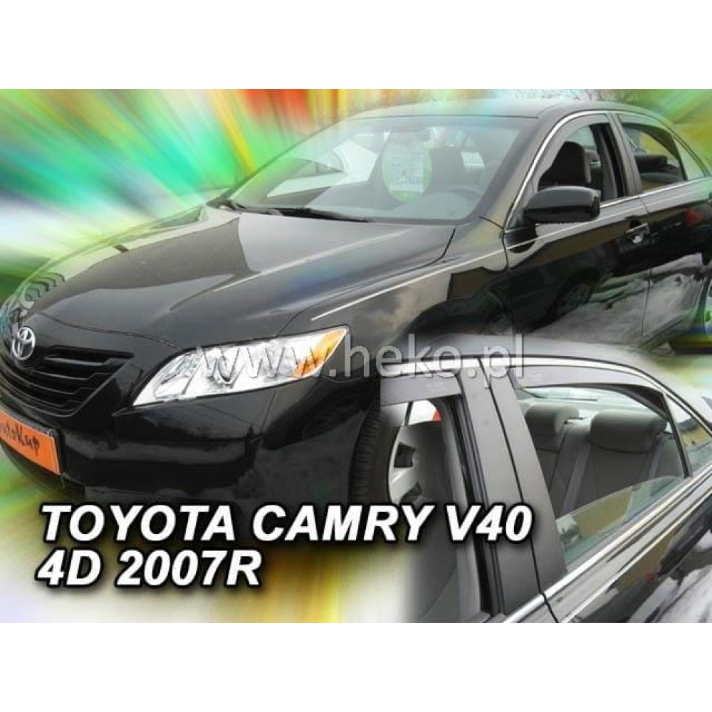 Дефлектори вікон (вітровики) Toyota Camry V40 2006-2011 Heko (вставні, кт - 4шт)