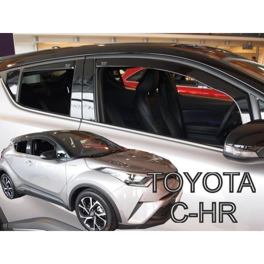 Дефлектори вікон (вітровики) Toyota C-HR 2016+ Heko