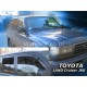 Дефлектори вікон (вітровики) Toyota LC  80 1990-1998 4D (вставні, кт - 4шт) (Heko)