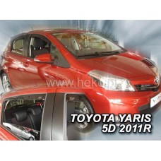 Дефлекторы окон (ветровики) Toyota Yaris 2011-2020 Heko